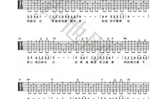 军中绿花吉他谱独奏指弹教学