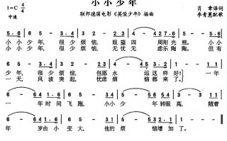 德国影片英俊少年插曲简谱