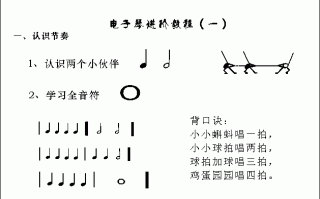 电子琴如何调节拍