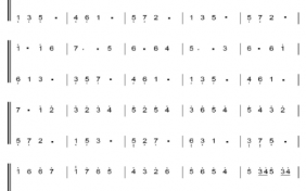 钢琴怎么弹卡农数字简谱