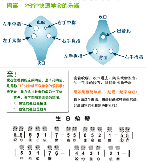 陶笛的附音孔如何开闭图解-第2张图片-乐清光明电器科技有限公司