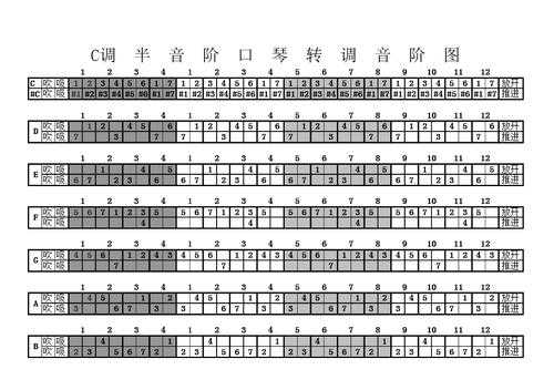 12半音阶口琴如何持琴（半音阶口琴12调转调音阶表）-第3张图片-乐清光明电器科技有限公司