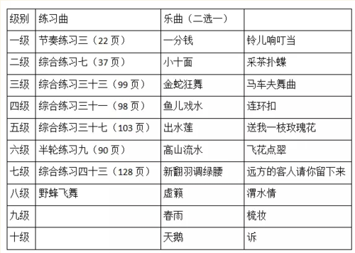 琵琶如何考级_琵琶考级标准与要求-第2张图片-乐清光明电器科技有限公司